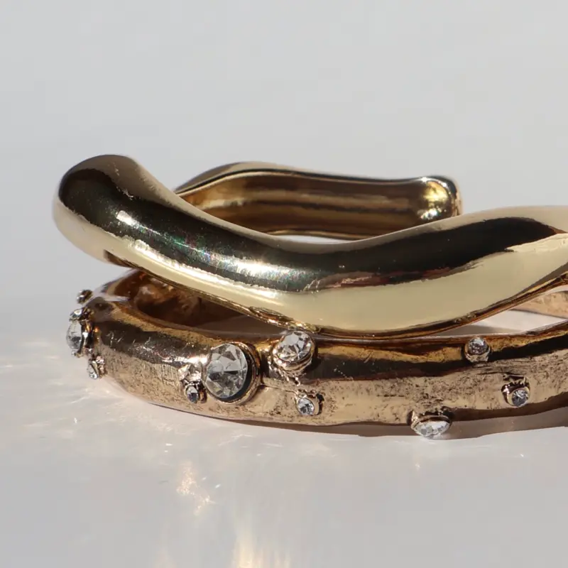 Galactic Bangles Gold ~ Set of 3 - Image 2