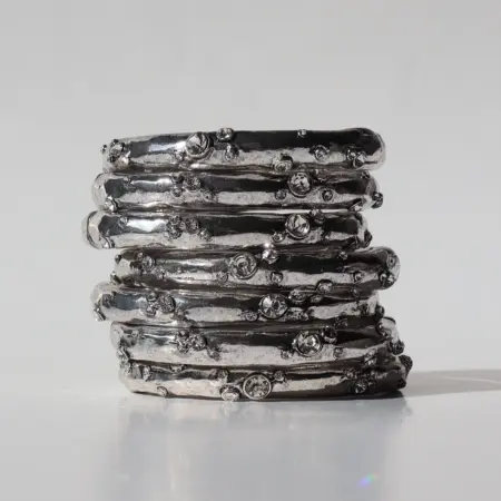 Galactic Bangles Silver